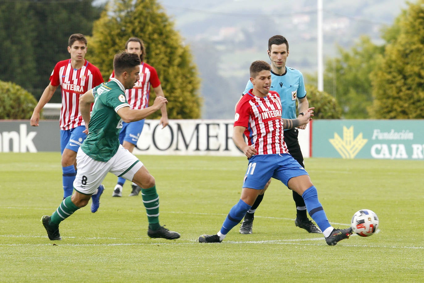 Un momento del partido disputado