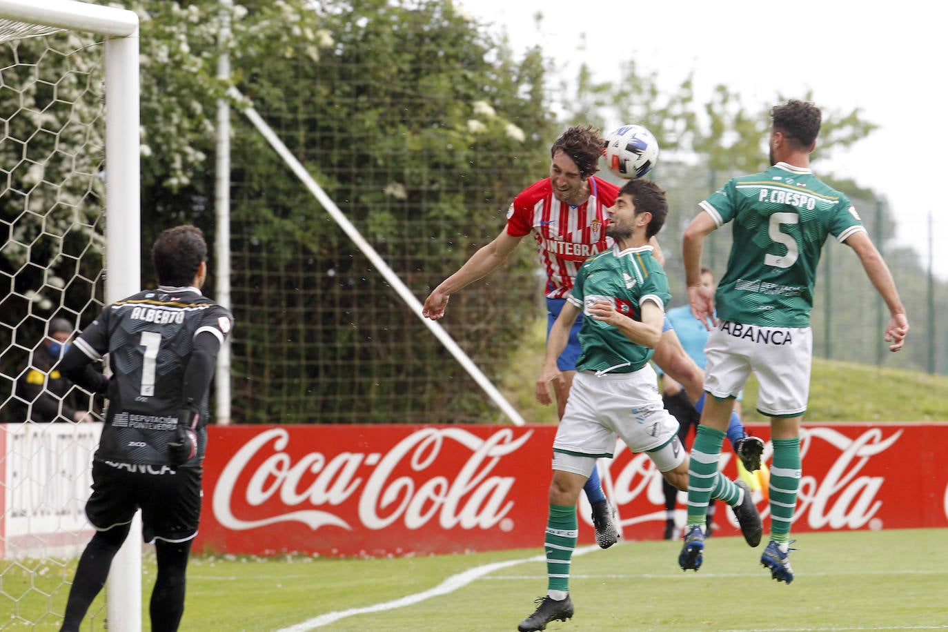 Un momento del partido disputado