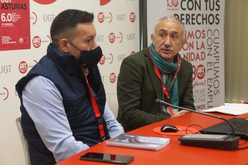 Javier Fernández Lanero, con Pepe Álvarez. 