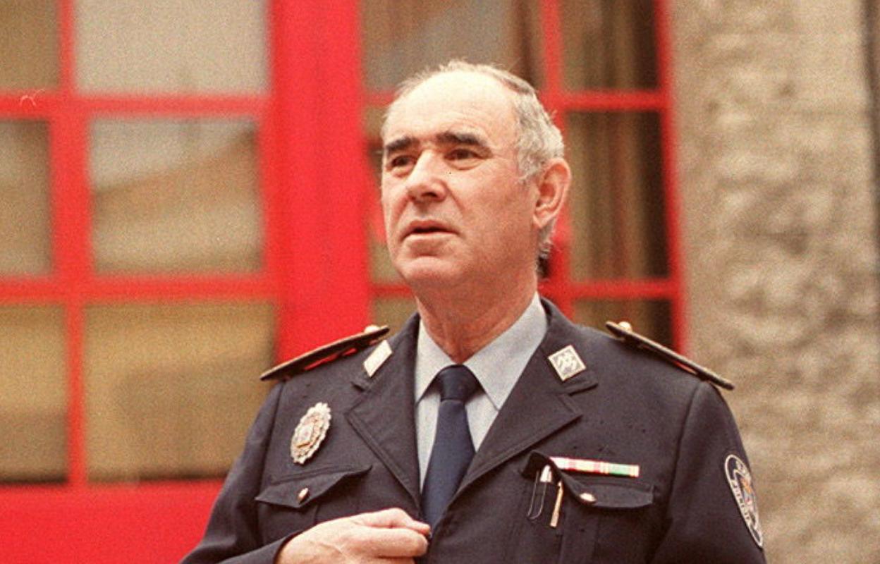 Isidoro Cortina, en una imagen de sus últimos años como jefe de la Policía Local. 