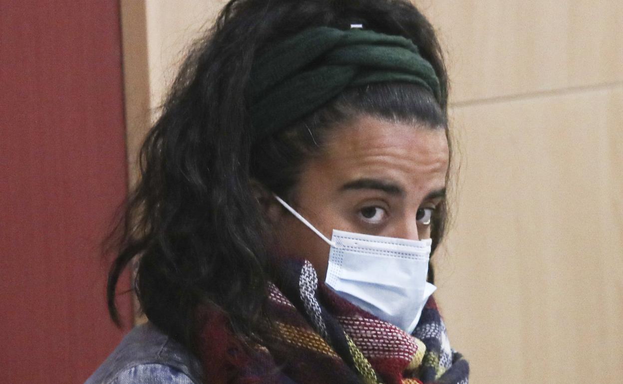 Silvia Acebal, durante la tercera sesión del juicio. 