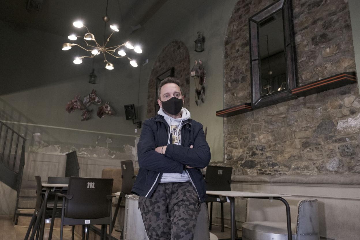 Valentín García 'Pipe' en el 'Lord Play' de Gijón. 