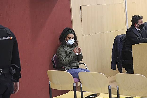 Silvia Acebal, minutos antes de conocer el verdicto del jurado. 