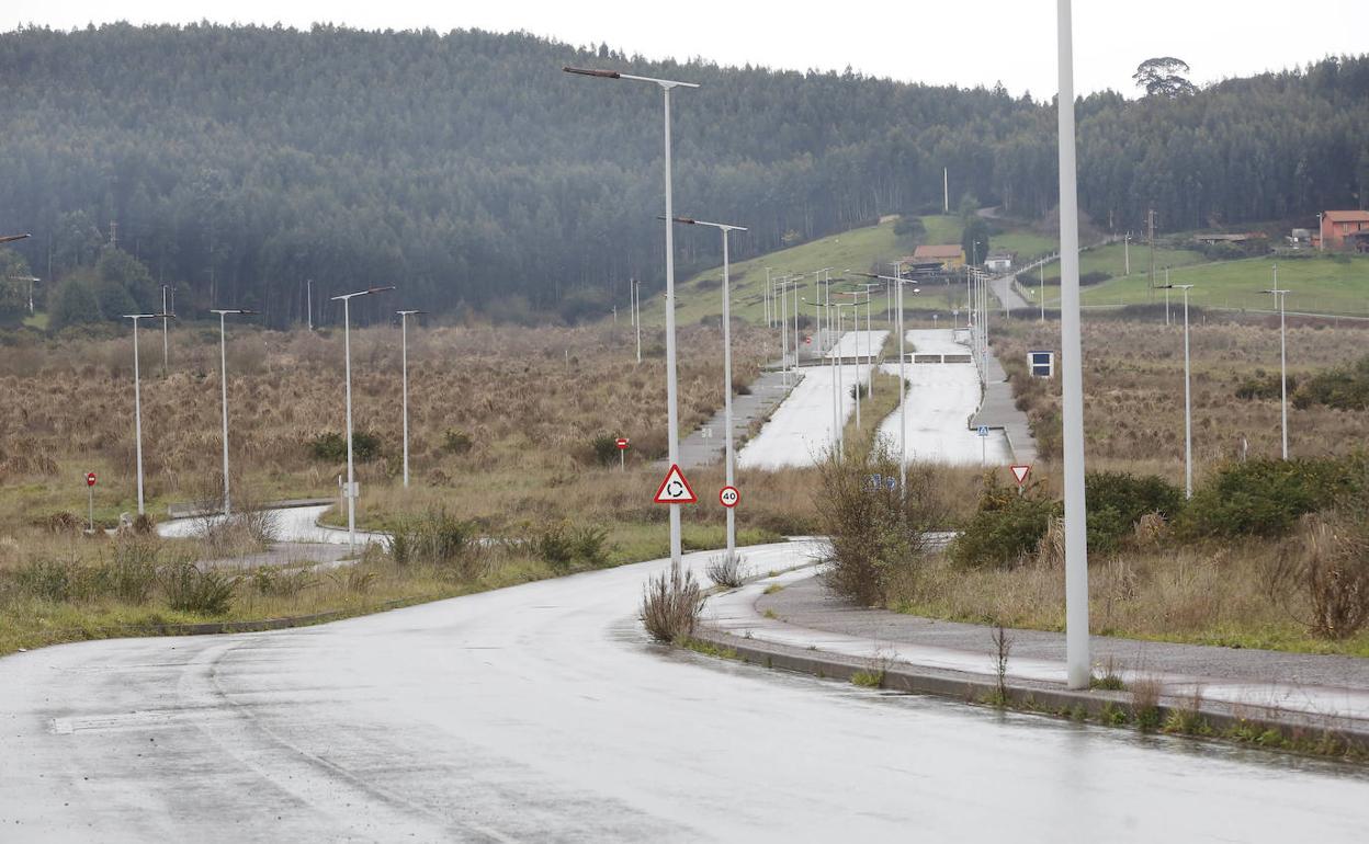 Viales internos del polígono de la ZALIA.