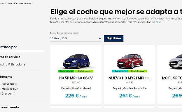Hyundai lanza una suscripción que permite cambiar de coche cada seis meses