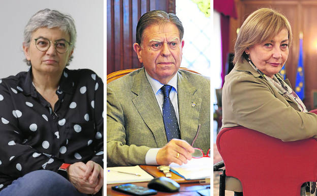 Ana González, Alfredo Canteli y Marivi Monteserín.