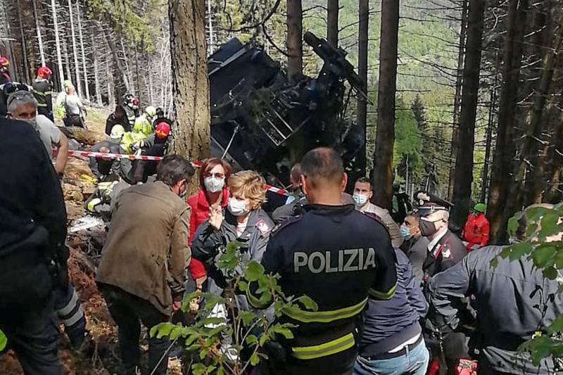 Fotos: El accidente del teeférico de Mottarone, en imágenes