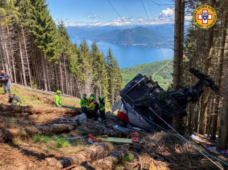 Fotos: El accidente del teeférico de Mottarone, en imágenes