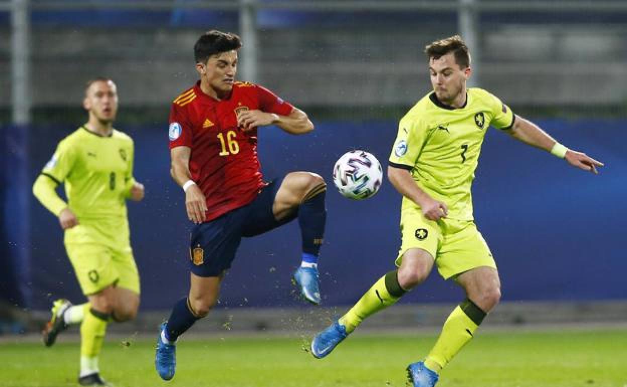 Manu García, con la Sub-21.