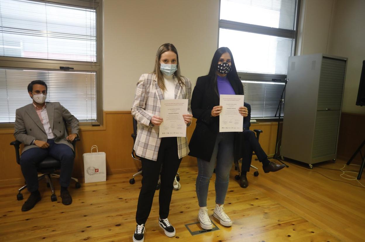 Las ganadoras, Irene Méndez y Beatriz Flórez. 