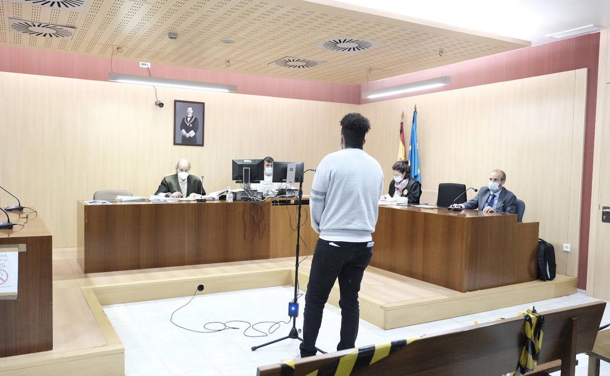 D. J. R. F., el agresor de Fomento, durante el juicio