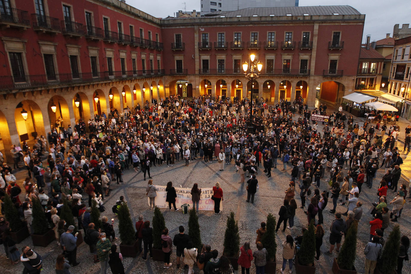 Concentración en Gijón.