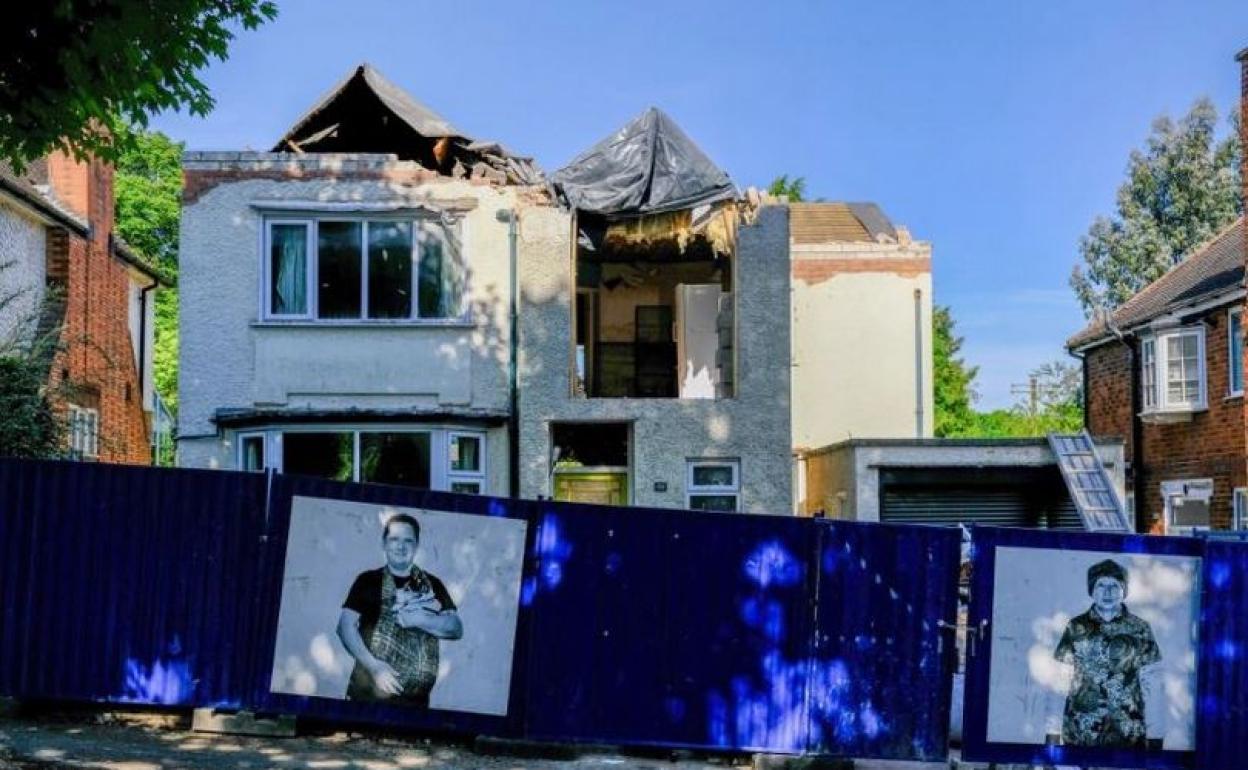 La casa derruida por el constructor impagado