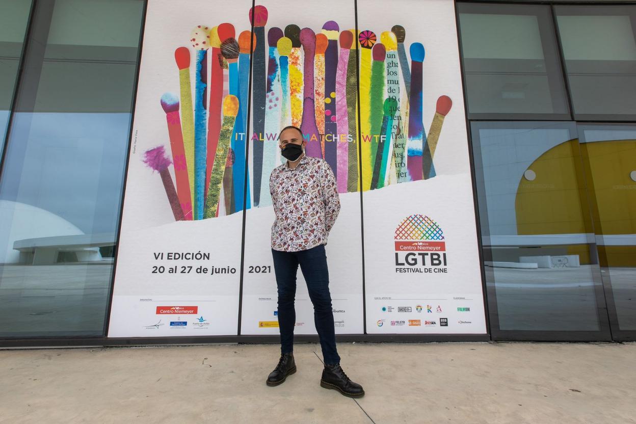 Borja Ibaseta, ayer en el Niemeyer. 