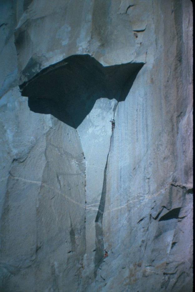 Francisco Blanco escalando en el día 'The Nose' en El Capitán (Yosemite). 