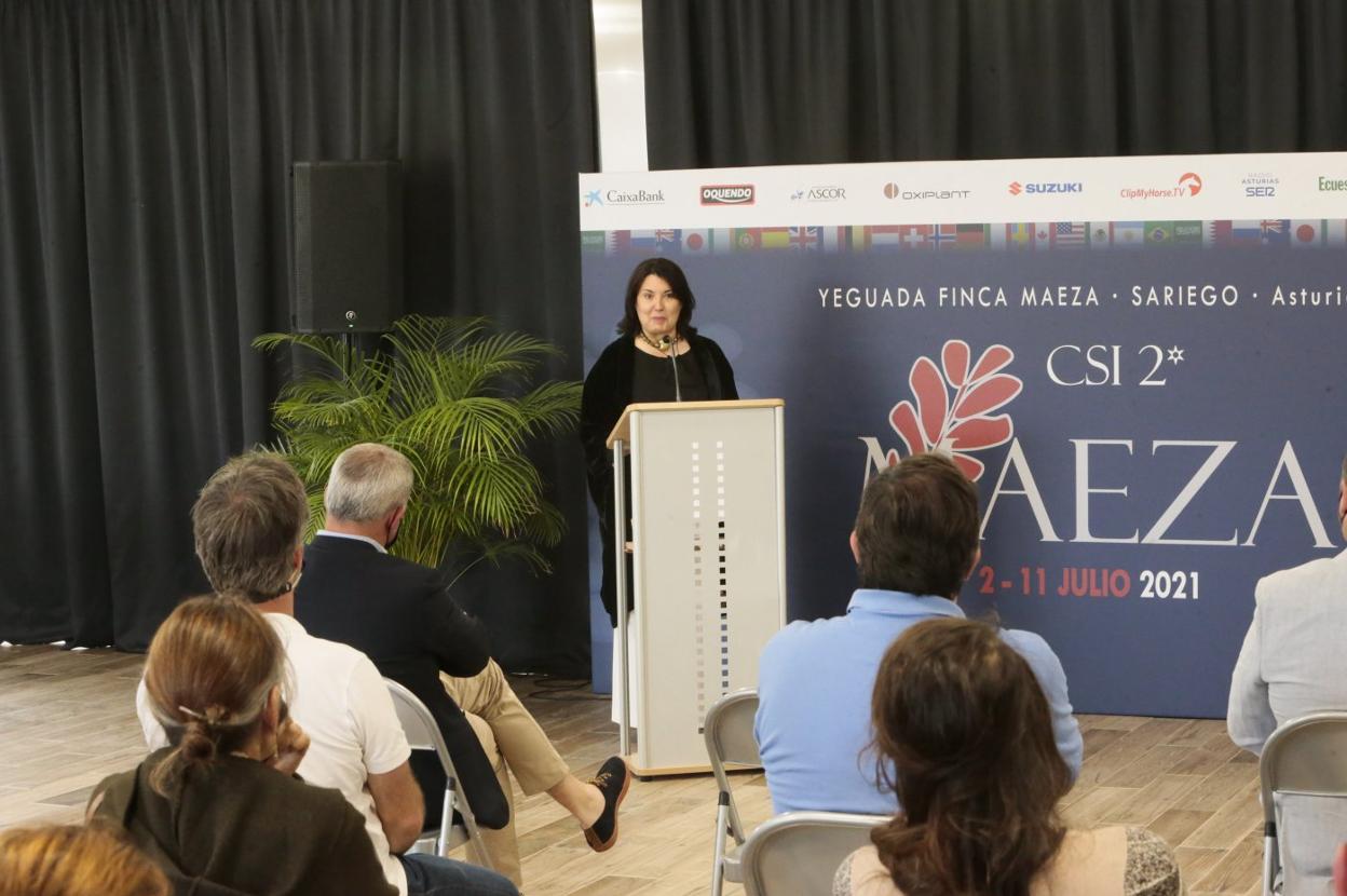 Cruz Maestre, durante la presentación del certamen. 
