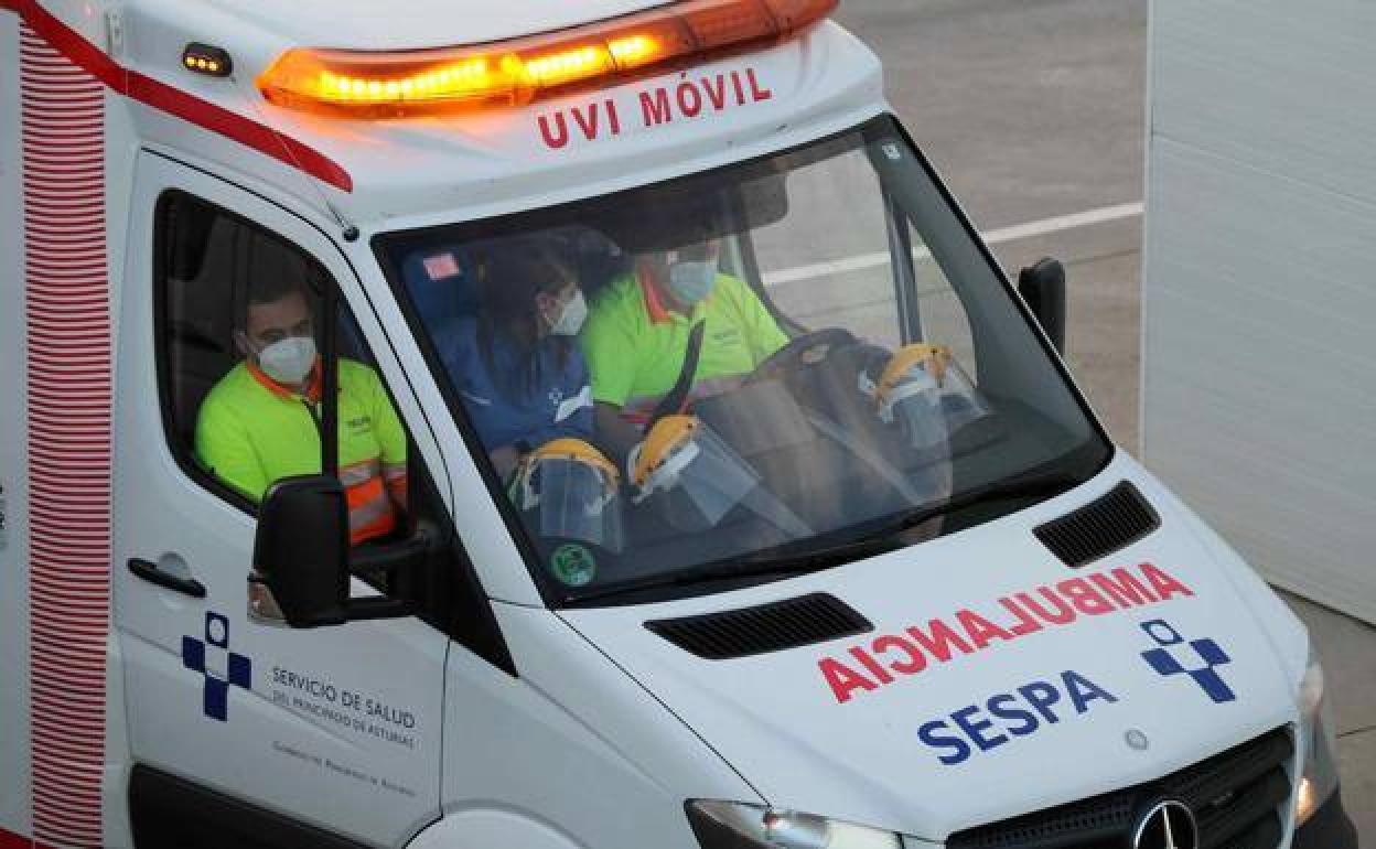 Una ambulancia del SESPA