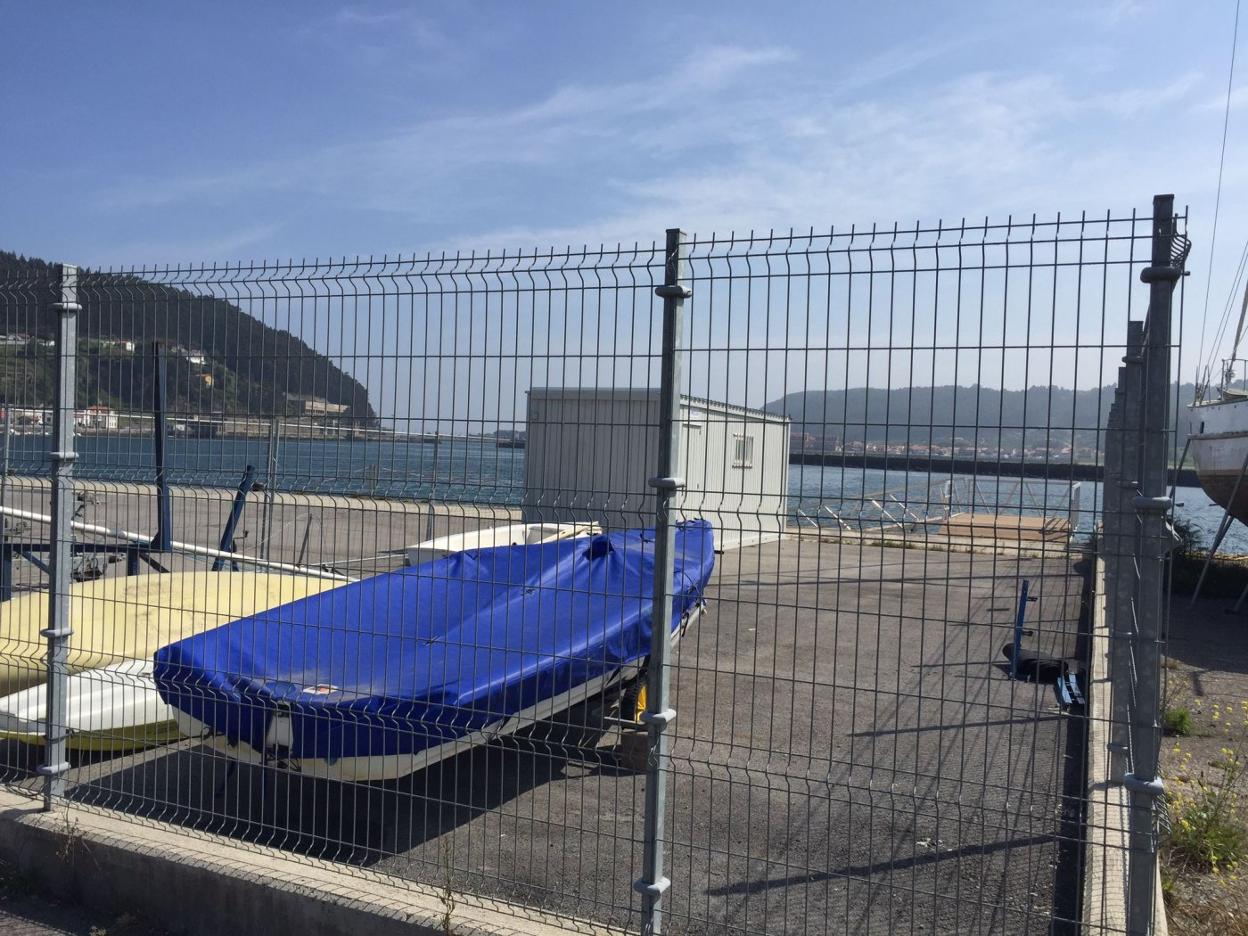 La zona de la marina seca de San Esteban. 