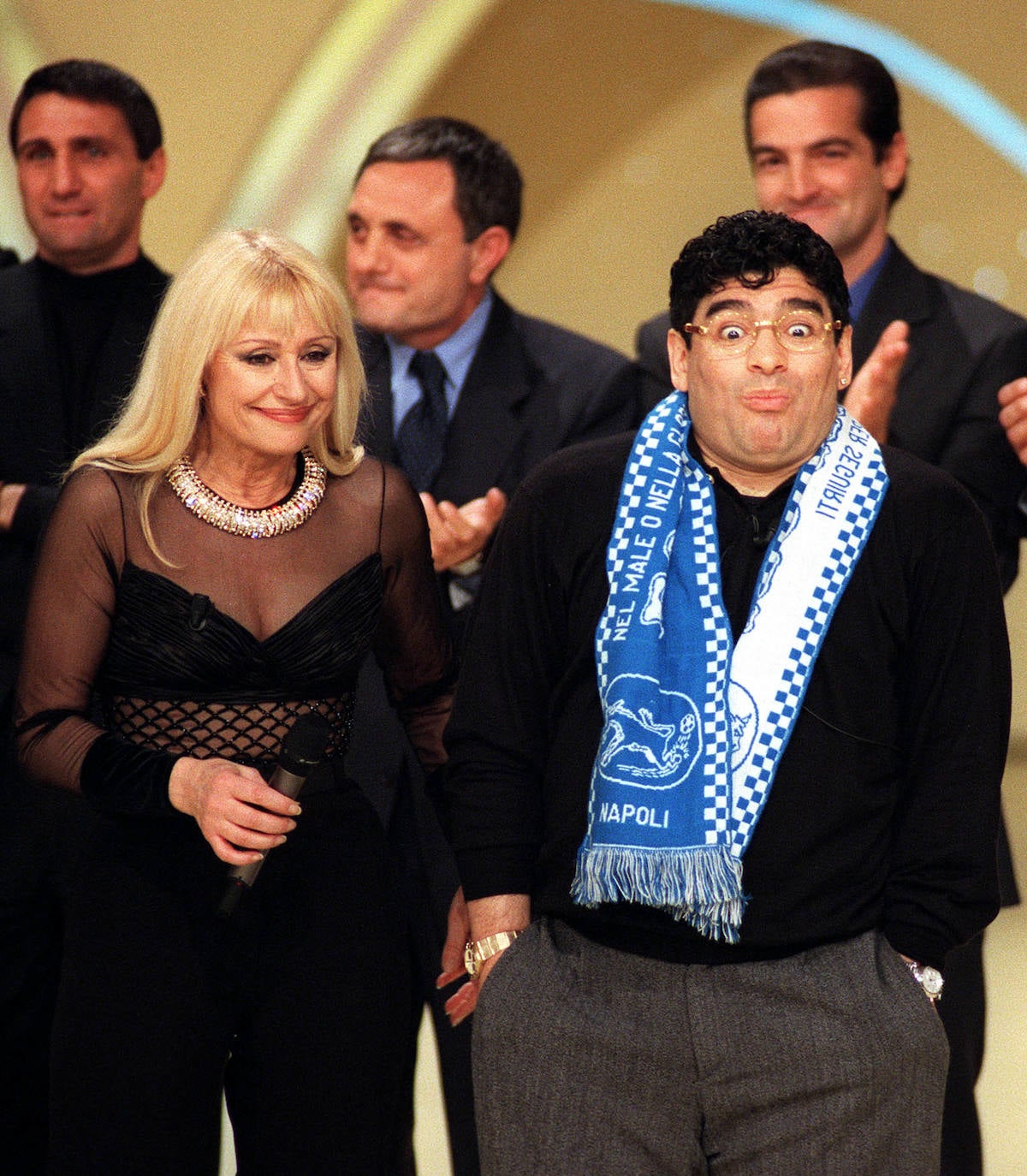 1998. Raffaella Carrà y Maradona