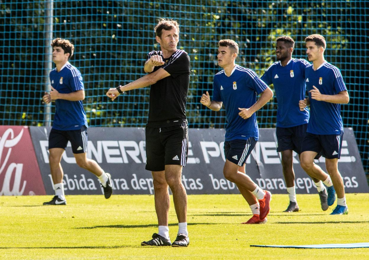 Ziganda, durante un entrenamiento en El Requexón. 