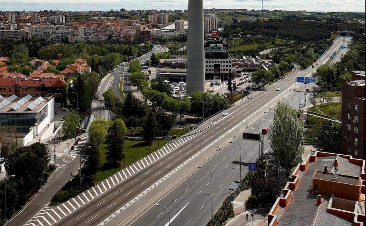 Confinamiento en Madrid.