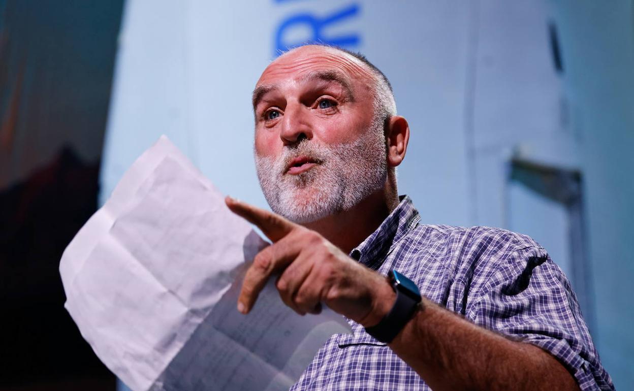 José Andrés: «Tenemos que ser inteligentes y utilizar los recursos para acabar con el hambre»