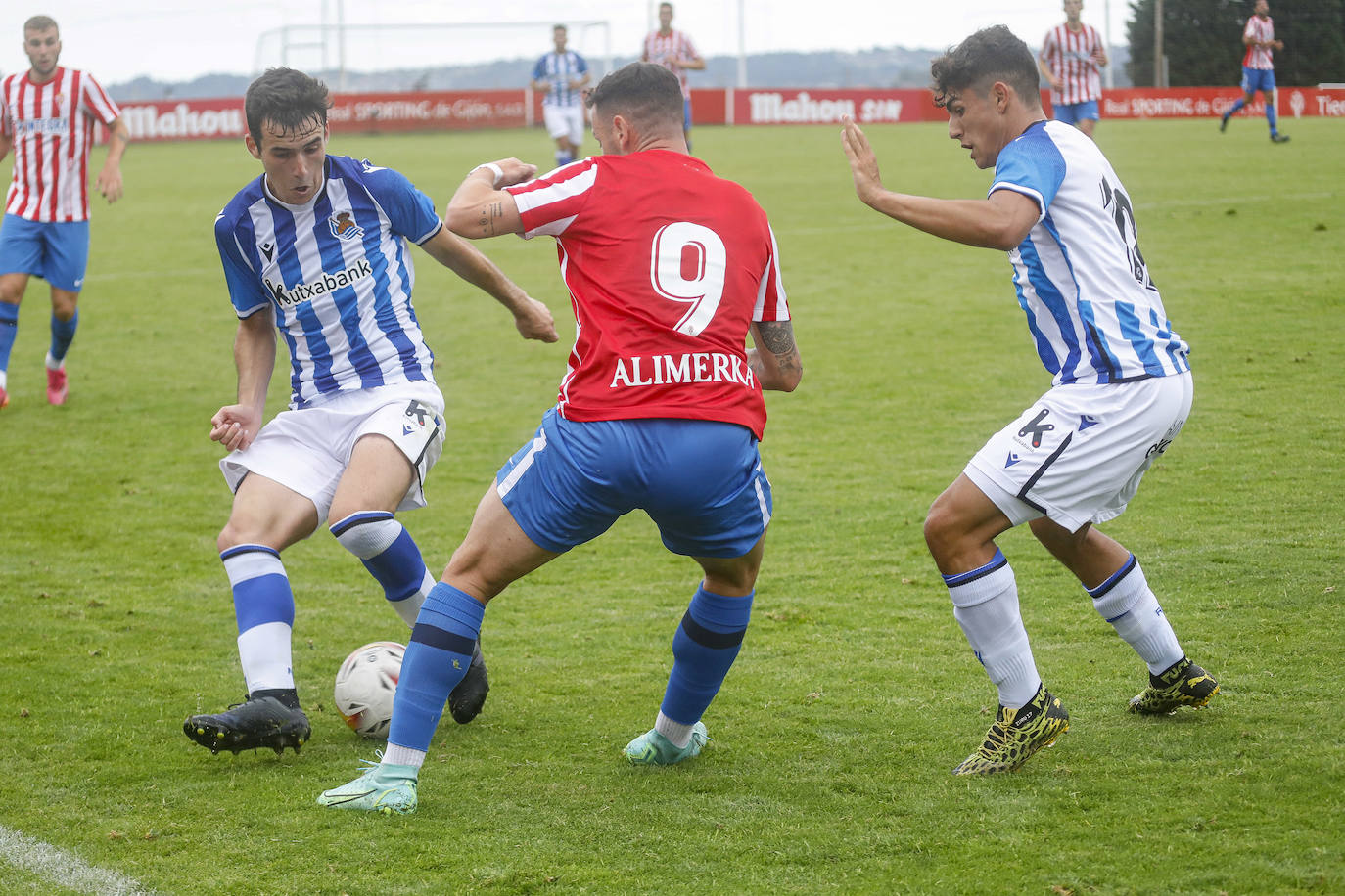 Un momento del partido disputado