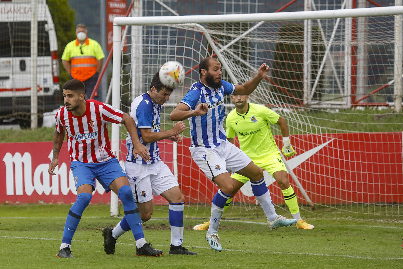 Un momento del partido disputado