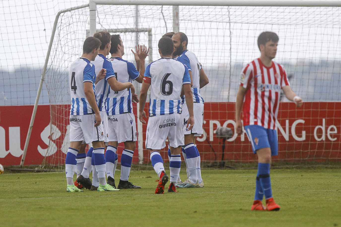 Un momento del partido disputado