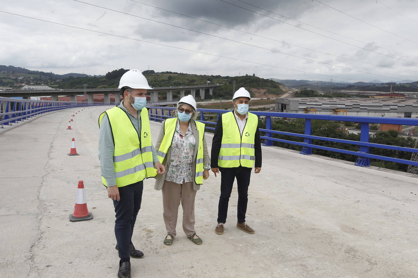 Las obras del vial de acceso a Zalia.