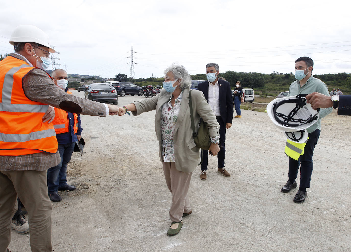 Las obras del vial de acceso a Zalia.