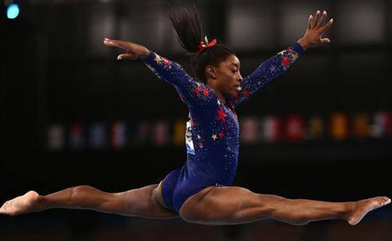 La gimnasta estadounidense, Simon Biles.