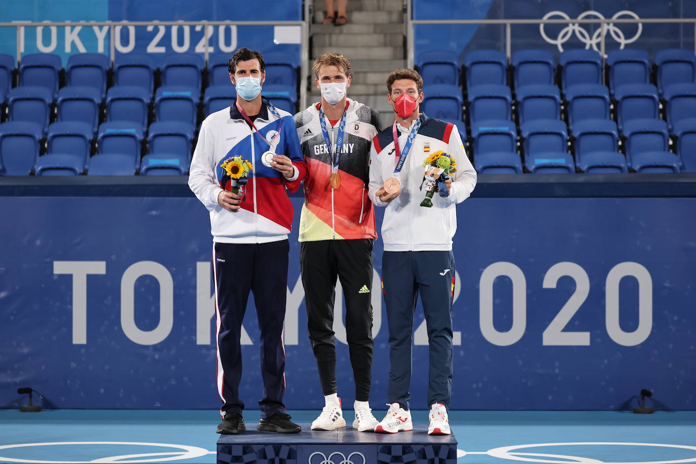 Fotos: Pablo Carreño recoge la medalla de bronce conquistada en Tokyo 2020