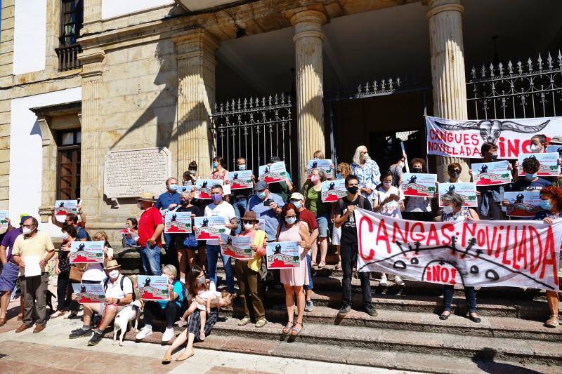 Más de cien vecinos se concentraron frente al consistorio de la localidad para protestar contra el evento taurino que está previsto que se celebre en unos días. Ha sido después de recoger más de 1.500 firmas contra el evento. El Ayuntamiento celebrará el martes una comisión sobre el asunto.