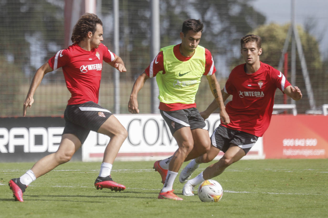 Pedro Díaz, en un entrenamiento este mes.