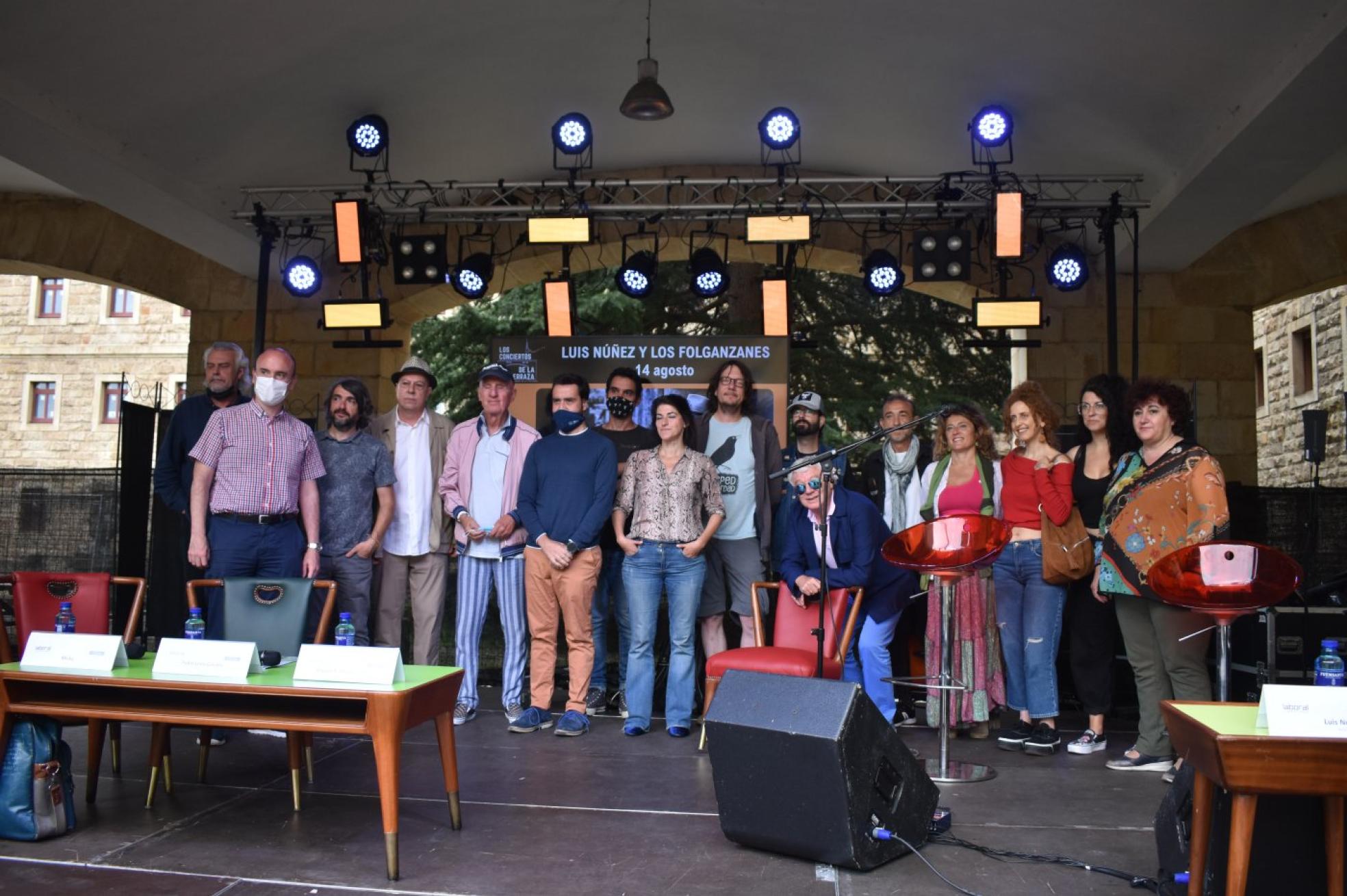Presentación de los conciertos de La Terraza de la Laboral. En ella actuón Luis Núñez.