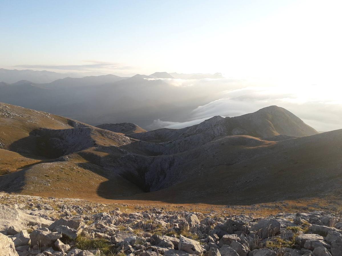 Vistas desde los  Huertos del Diablo  Norte (2.110 m).