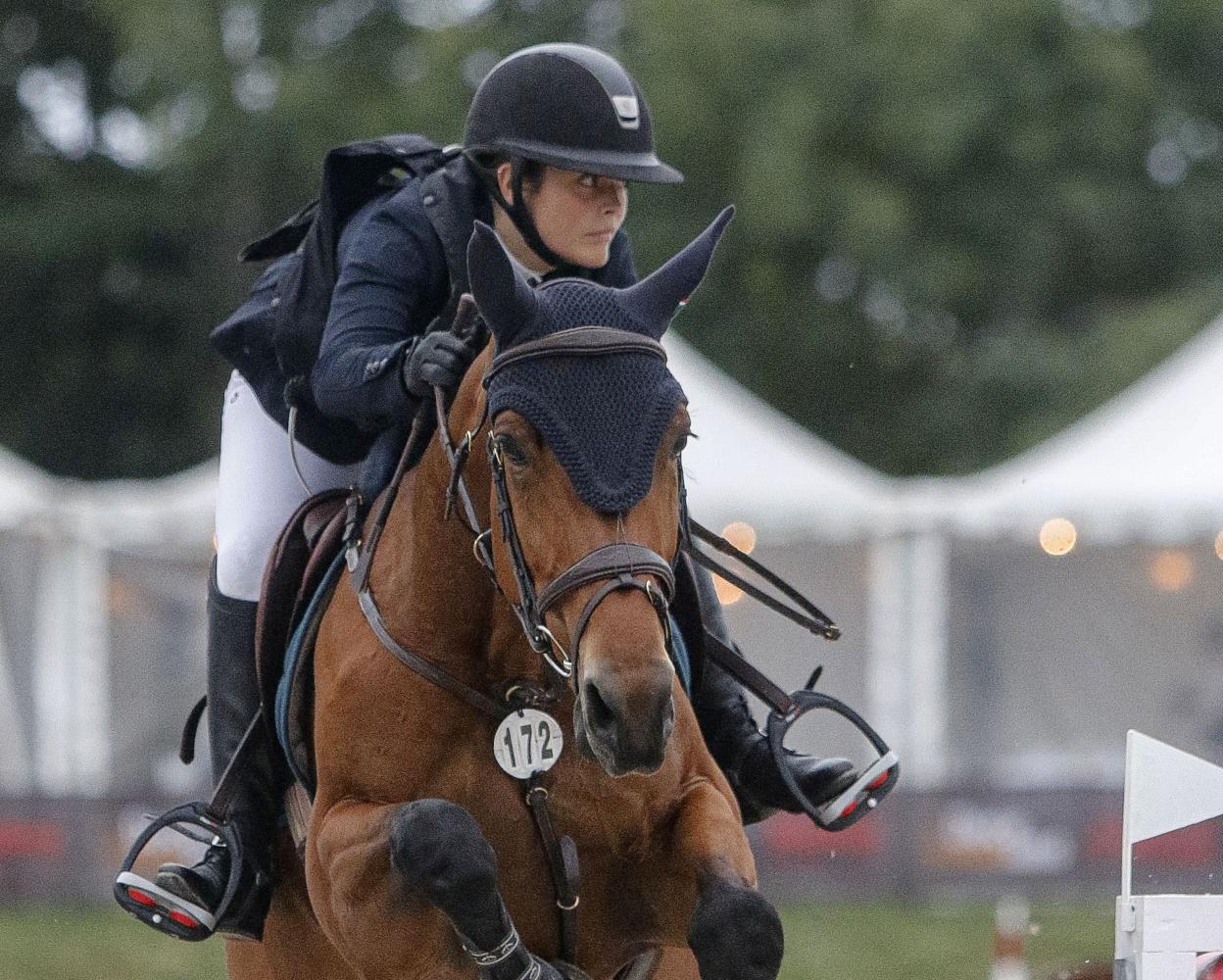 Ibone Ibáñez Aldecoa, con 'Ambre des Veys, ganadora del Gran Pequeño Premio. 