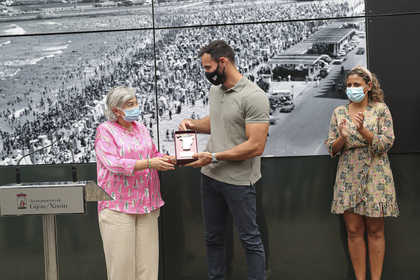 Saúl Craviotto en la Feria Internacional de Muestras de Asturias