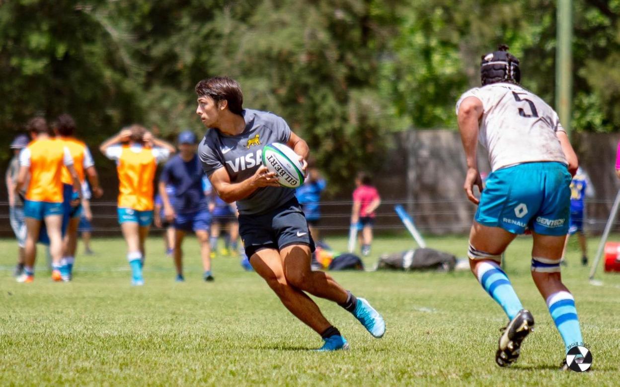 Bruno Heit, en un entrenamiento con Argentina. 