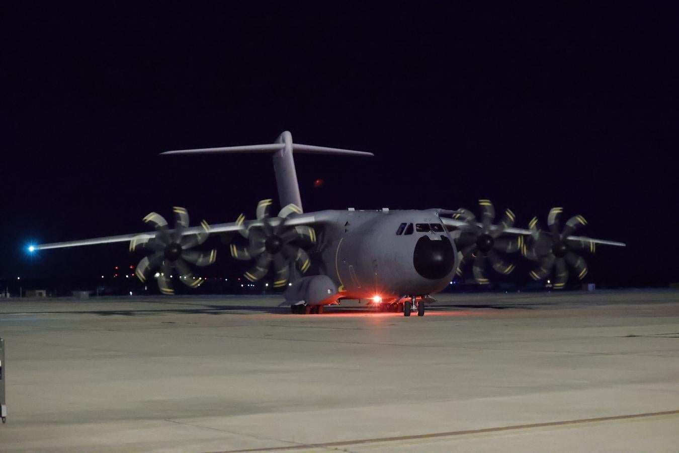 Llegada a Torrejón del A400 de la Fuerza Aérea Española. 