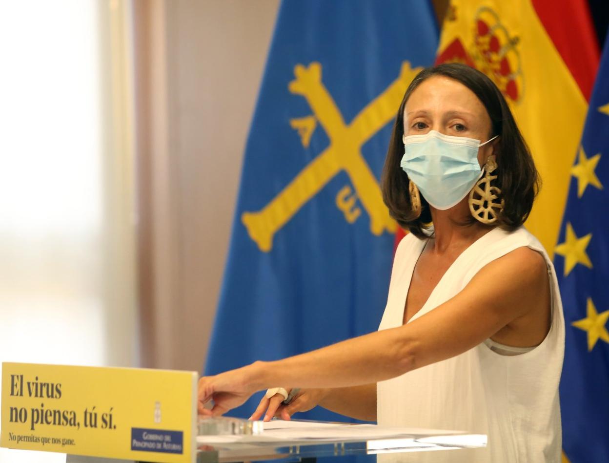 La consejera Melania Álvarez, portavoz del Gobierno regional. 