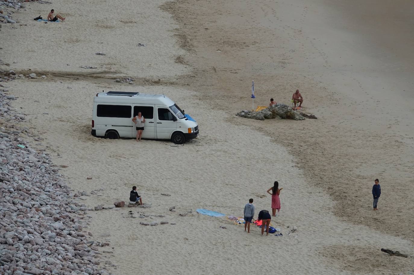 Se desconoce si se ha quedado atrapada y bloqueada en el mismo arenal