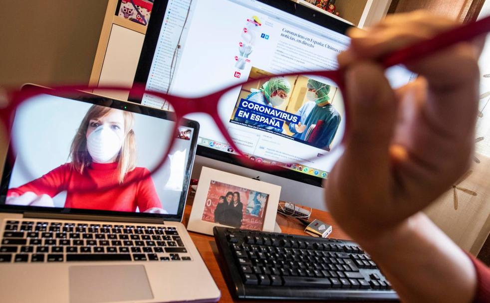 El confinamiento y las medidas sanitarias por la pandemia de coronavirus extendió el teletrabajo en el mercado laboral español.