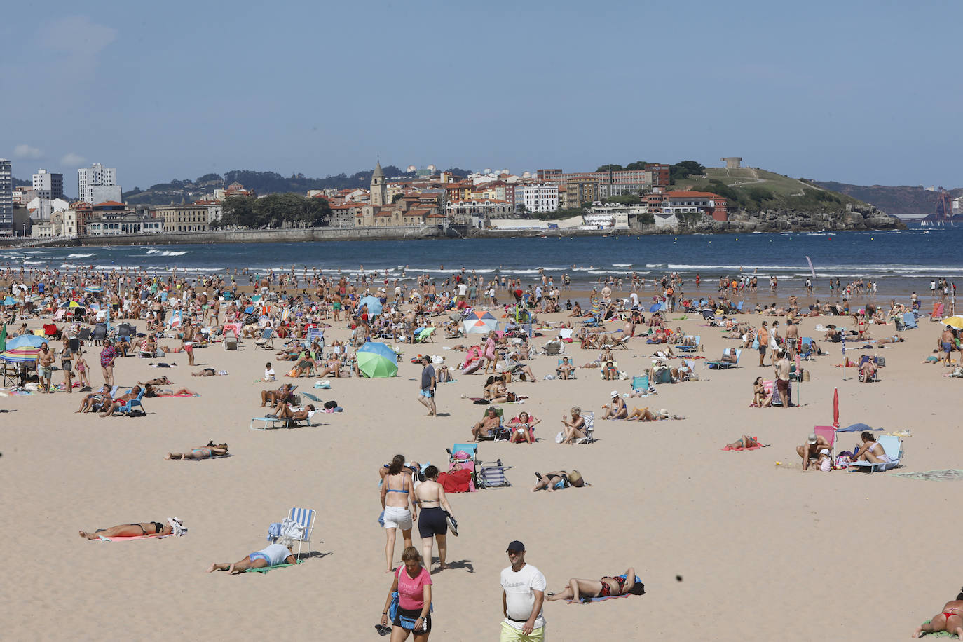 Las playas asturianas, de lo más concurridas