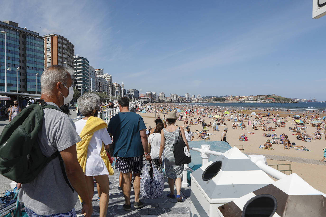 Las playas asturianas, de lo más concurridas