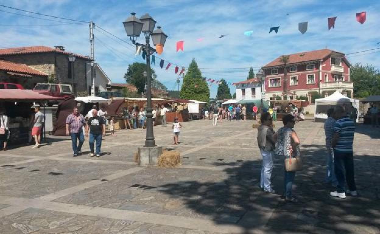 La plaza de Soto de Luiña en una imagen de archivo.