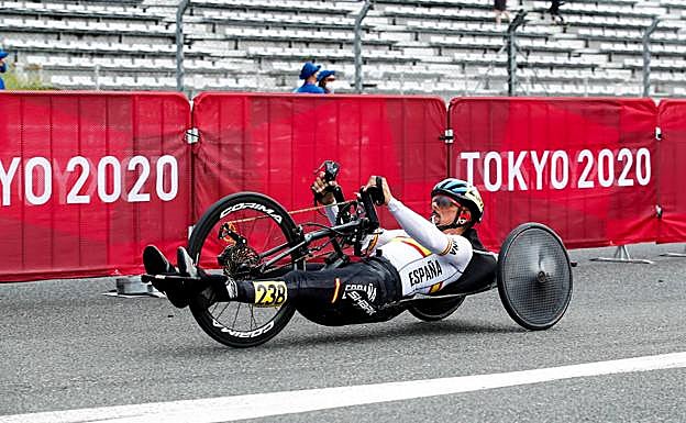 Sergio Garrote, durante la carrera 
