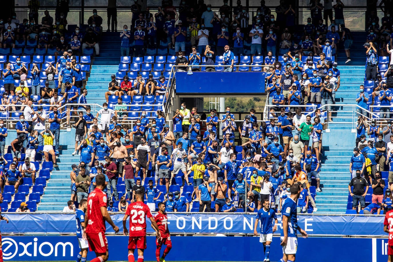 Un momento del partido disputado en el Carlos Tartiere