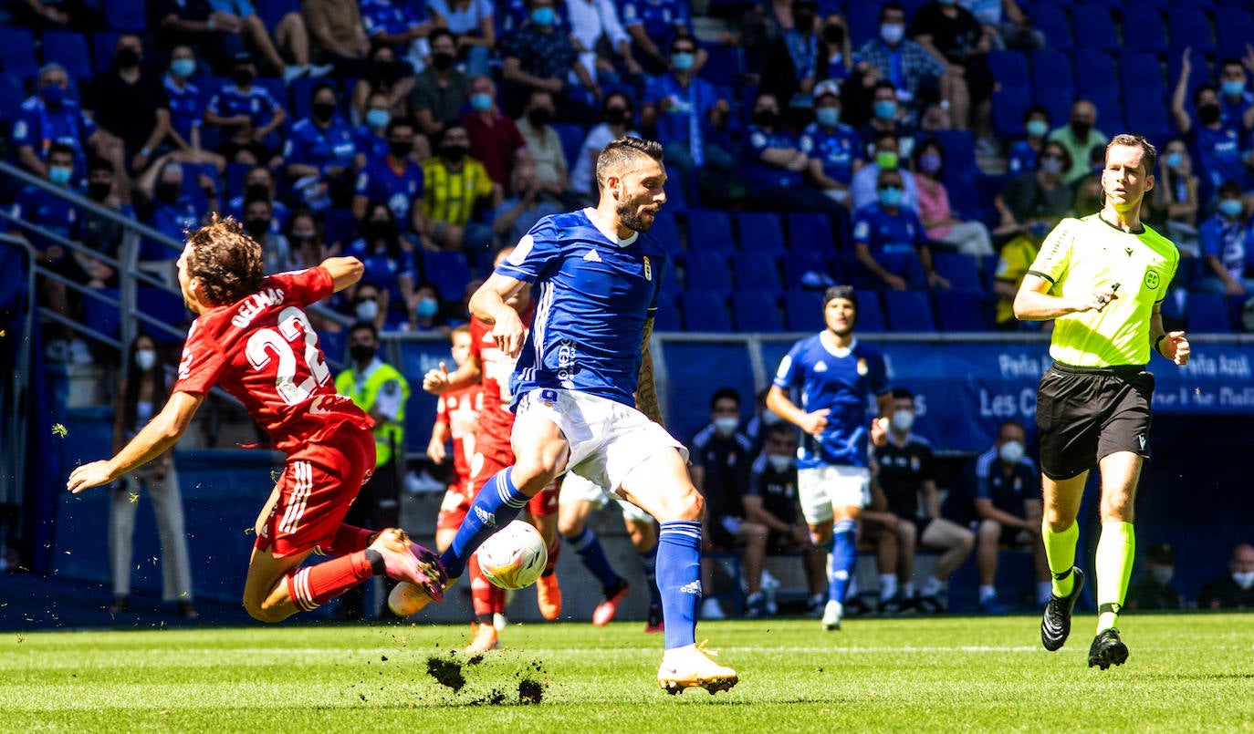 Un momento del partido disputado en el Carlos Tartiere